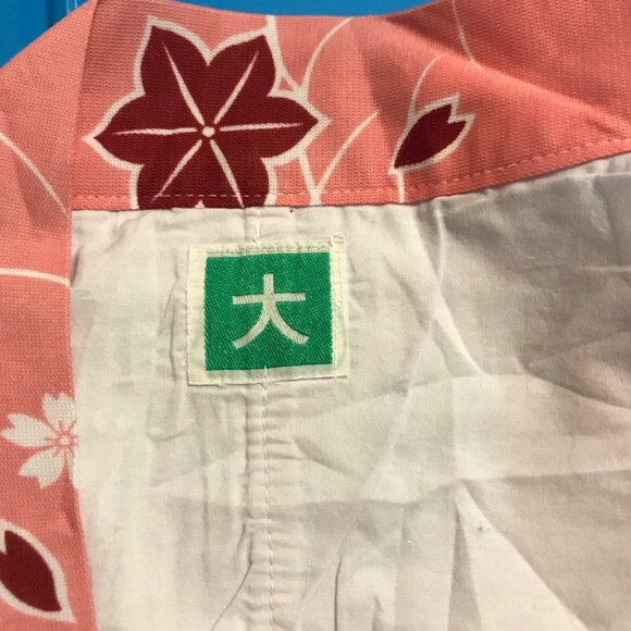 Vintage Pink White Floral Kimono Japan - Picture 6 of 7